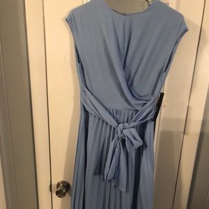 Baby blue classic dress